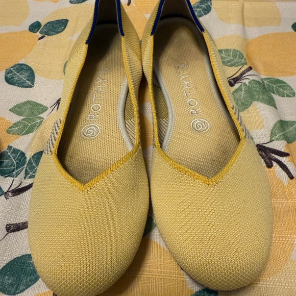 Rothy's Shoes - Rothy's Yellow Knit Loafers Casual Comfort